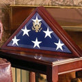 American Burial Flag Box, American Made Walnut Flag Case. The Military Gift Store