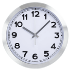 Everyday Home 12 Inch Brushed Aluminum Wall Clock EasyOptionXY LLC