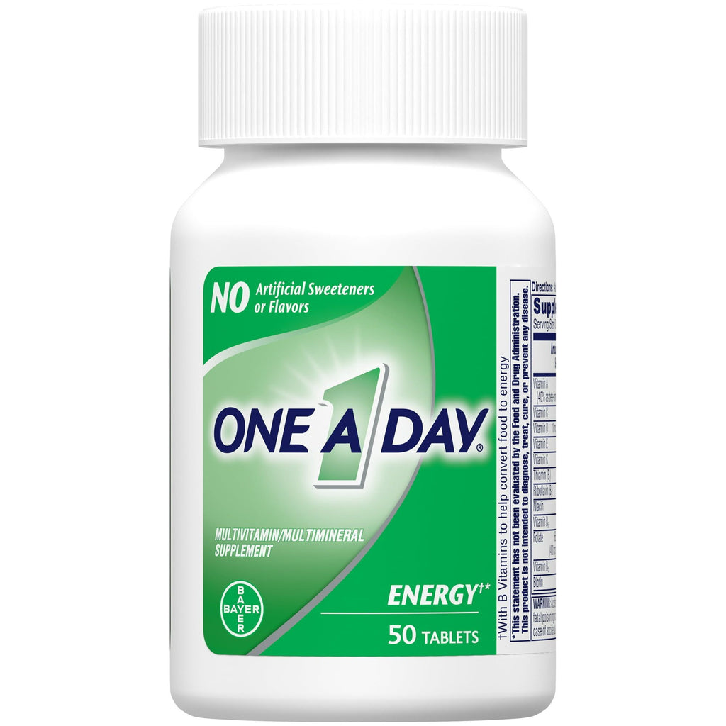 One A Day Energy Multivitamin Tablets for Men & Women; 50 Count