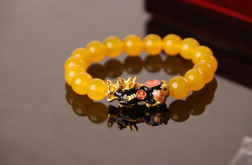 3D Gold Plated PiXiu Bracelet Pi-Mart