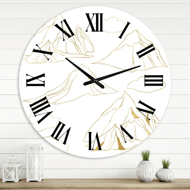 Designart 1 in Quartz Modern/Contemporary Wall Clock(Size 29" x 29") EasyOptionXY LLC
