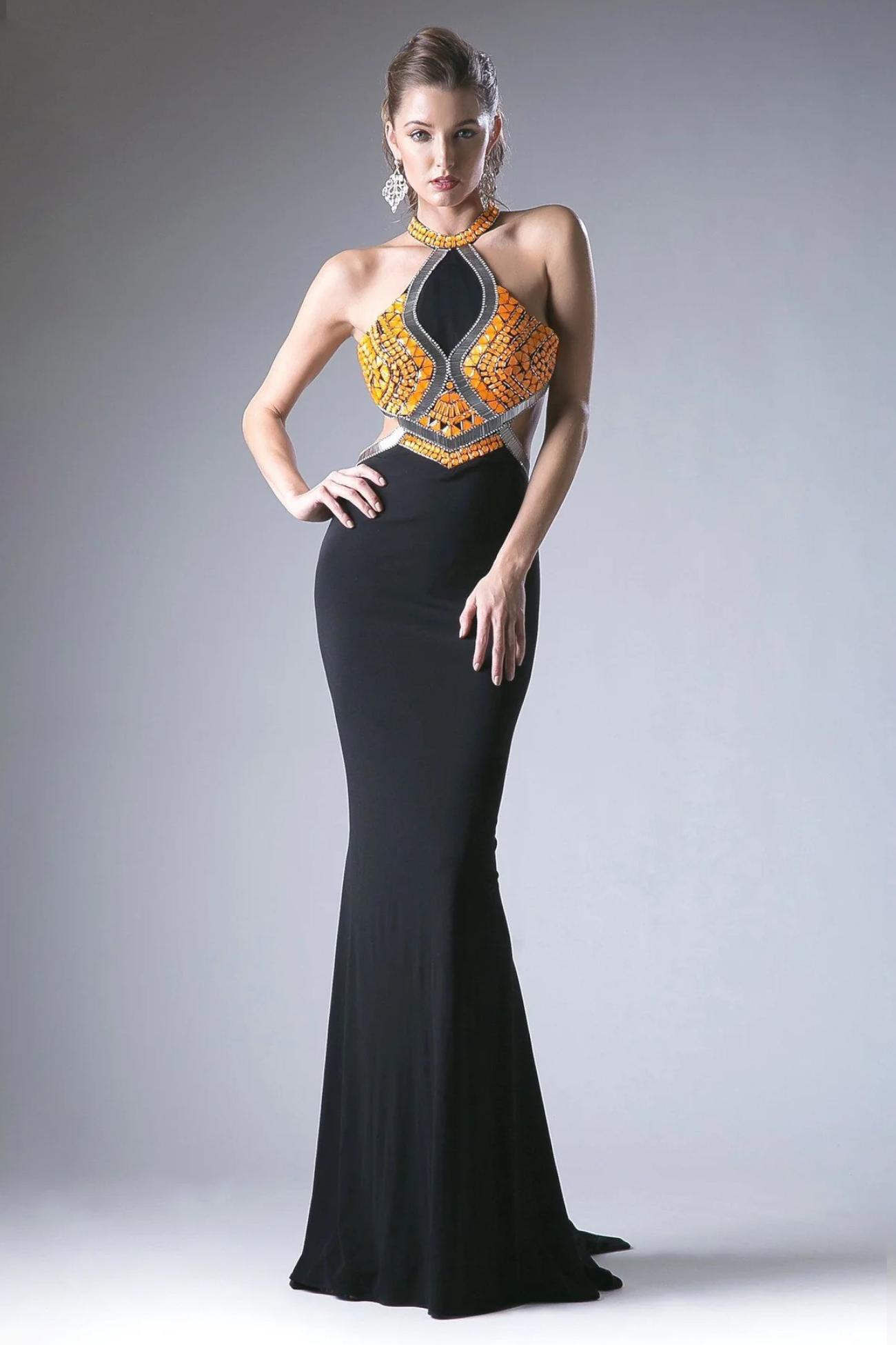 Beaded Stretch Knit Sheath Dress Purplish Diva