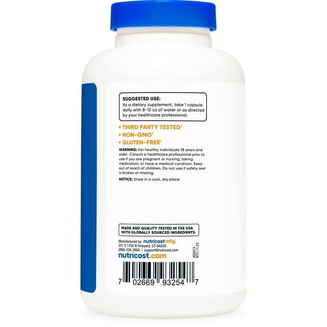Nutricost L-Phenylalanine 500mg; 180 Capsules - Non-GMO, Amino Acid Supplement EasyOptionXY LLC