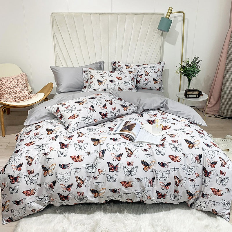 Cotton Digital Printing Bed Sheet Quilt Cover Set Pi-Mart