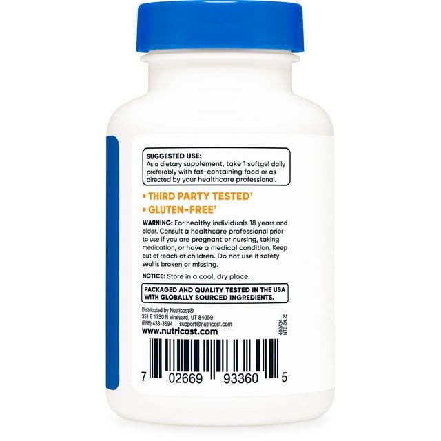 Nutricost Astaxanthin 12mg, Non-GMO and Gluten Free, 60 Softgels, Health Supplement EasyOptionXY LLC