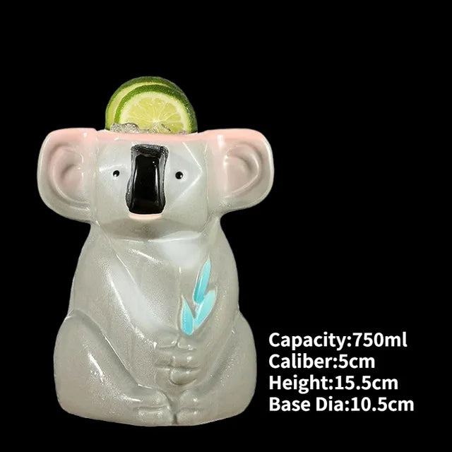 Hawaii Ceramic Tiki Mugs Pi-Mart