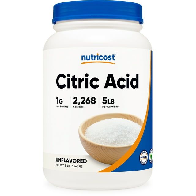 Nutricost Citric Acid Powder (5LB) - Non-GMO, Gluten Free Supplement EasyOptionXY LLC