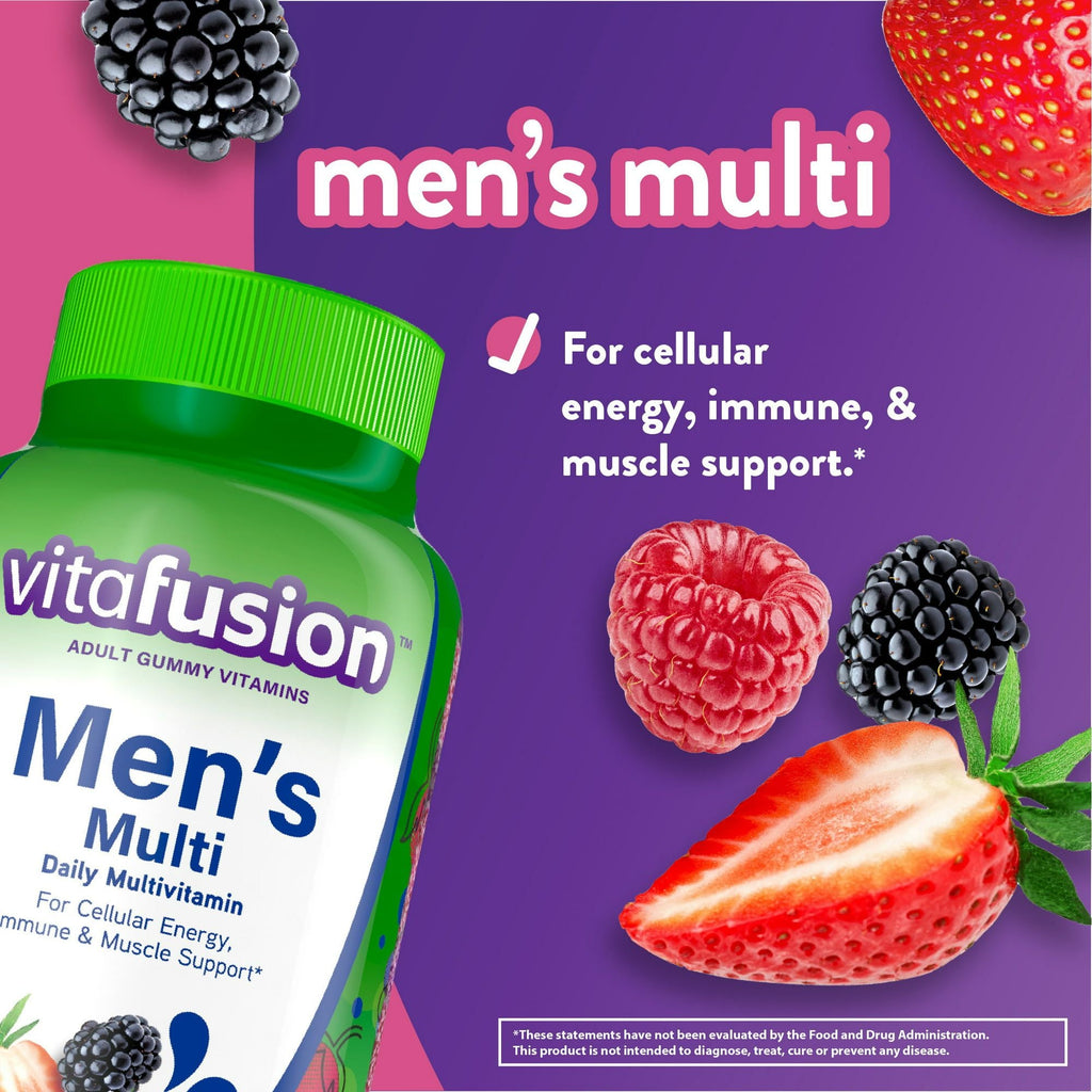 Vitafusion Adult Gummy; Berry Flavored Daily Multivitamins for Men; 150 Count EasyOptionXY LLC