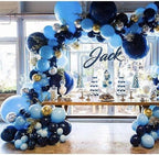 106pcs New Retro Blue Balloon Garland Arch Kit Confetti Balloons For Baby Shower Wedding Birthday Party Anniversary Ballon Decoration Shower Party Stevvex