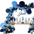 106pcs New Retro Blue Balloon Garland Arch Kit Confetti Balloons For Baby Shower Wedding Birthday Party Anniversary Ballon Decoration Shower Party Stevvex