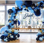 106pcs New Retro Blue Balloon Garland Arch Kit Confetti Balloons For Baby Shower Wedding Birthday Party Anniversary Ballon Decoration Shower Party Stevvex