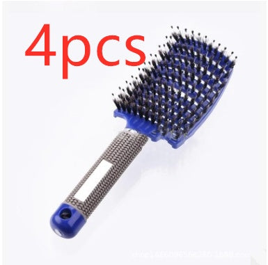 Hairbrush Anti Klit Brushy Haarborstel Women Detangler Hair Brush Bristle Nylon Scalp Massage  Teaser Hair Brush Comb Pi-Mart