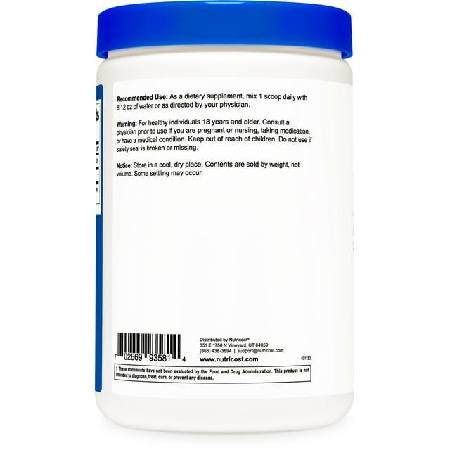 Nutricost Natural Vitamin C - Acerola Cherry Powder 1LB - Gluten Free & Non-GMO EasyOptionXY LLC