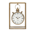 DecMode 13" Bronze Metal Standing Stopwatch Clock EasyOptionXY LLC