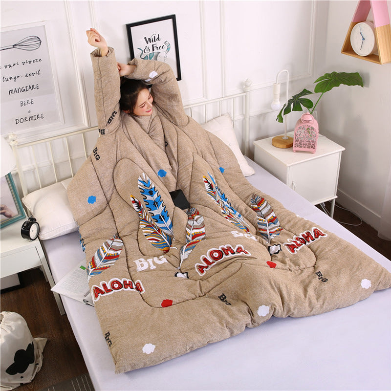 Winter Lazy Quilt with Sleeves Pi-Mart
