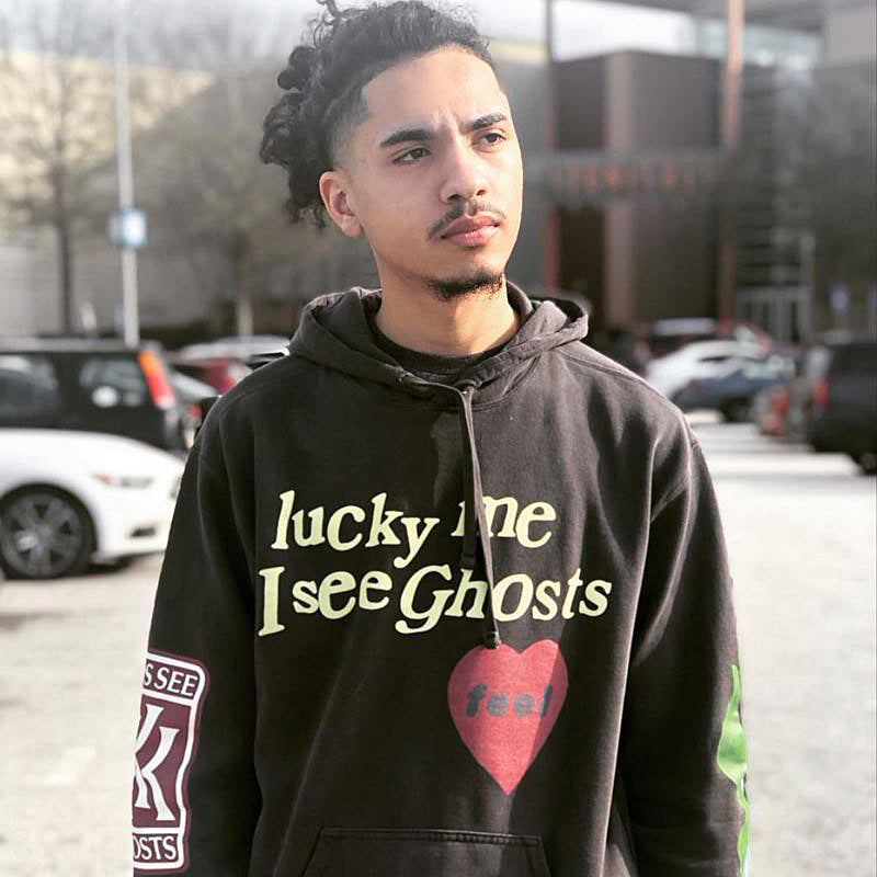 Loose hoodie printed sweatshirt Pi-Mart