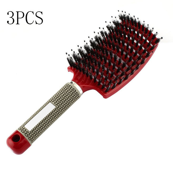 Hairbrush Anti Klit Brushy Haarborstel Women Detangler Hair Brush Bristle Nylon Scalp Massage  Teaser Hair Brush Comb Pi-Mart