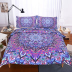 Purple red quilt cover set of four Pi-Mart