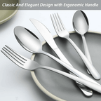 Bestdin Silverware Set, 60 Pieces Stainless Steel Flatware Set for 12, Include Fork Knife Spoon Set, Mirror Polished, Dishwasher Safe, Cutlery Set for Home Kitchen Restaurant