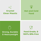 Comfy Package Basic Clear Plastic Knives Disposable Cutlery Heavy Duty, 100-Pack EasyOptionXY LLC