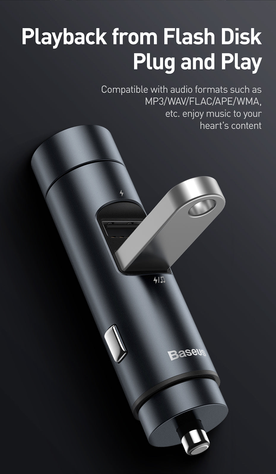 Baseus Automotive FM Transmitter - SJB-DIAMOND ELITES