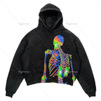 Punk Wind Ninja Printed Hoodies Pi-Mart