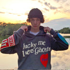 Loose hoodie printed sweatshirt Pi-Mart