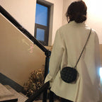 Cute mini chain diamond zipper crossbodybag, mini versatile chain women's bag, mini small round bag spring and summer - SJB-DIAMOND ELITES