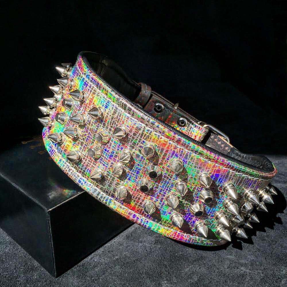 ''Chameleon'' LIMITED big dog collar - SJB-DIAMOND ELITES