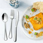 Lovote Flatware Set 45 Pieces Stainless Steel Silverware Sets, Utensils Set Service for 9, Tableware Cutlery Set for Home and Restaurant Including Salad Fork, Dinner Fork, Knife, Spoon, and Teaspoon EasyOptionXY LLC