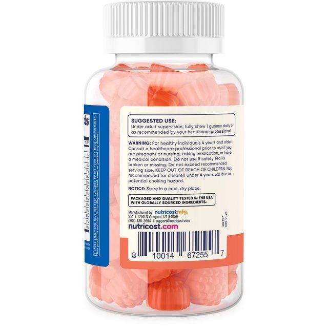 Nutricost Kids Multivitamin Gummies 120 Gummies (Mixed Berry Flavored) - Gluten Free, Non-GMO EasyOptionXY LLC