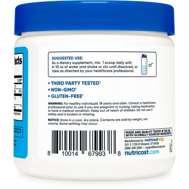 Nutricost Potassium BHB Salts, Exogenous Ketone Supplement (250 Grams) EasyOptionXY LLC