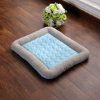 Pet Cooling Pad Bed For Dogs Cats Puppy Kitten Cool Mat Pet Blanket Ice Silk Material Soft For Summer Sleeping Pink Blue Breathable Pi-Mart