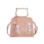 Summer new ladies cat handbag shoulder diagonal handbag Pi-Mart