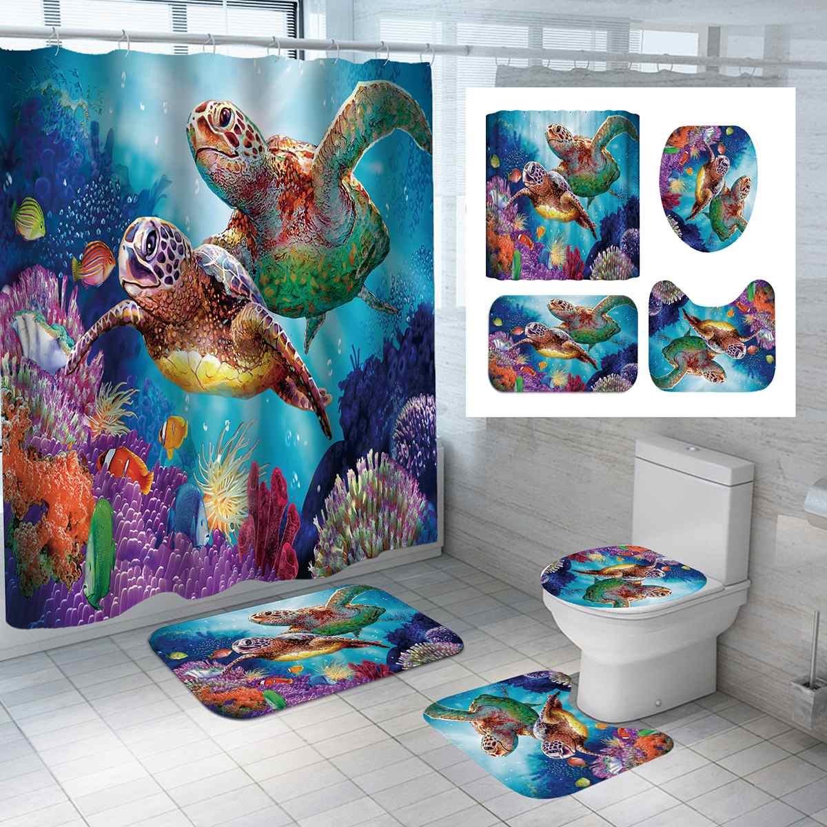 Bathroom non-slip floor mat absorbent suit Pi-Mart