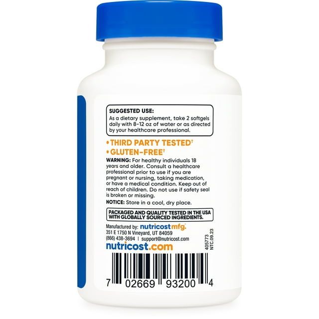 Nutricost Krill Oil 1000mg, 60 Softgels - Omega-3 EPA-DHA Krill Oil Supplement, with Superbakrill EasyOptionXY LLC