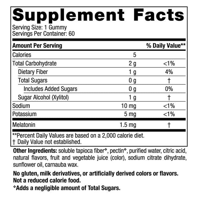 Nordic Naturals Melatonin Gummies, 1.5 Mg, Great Taste Restful Sleep, 60 Ct EasyOptionXY LLC