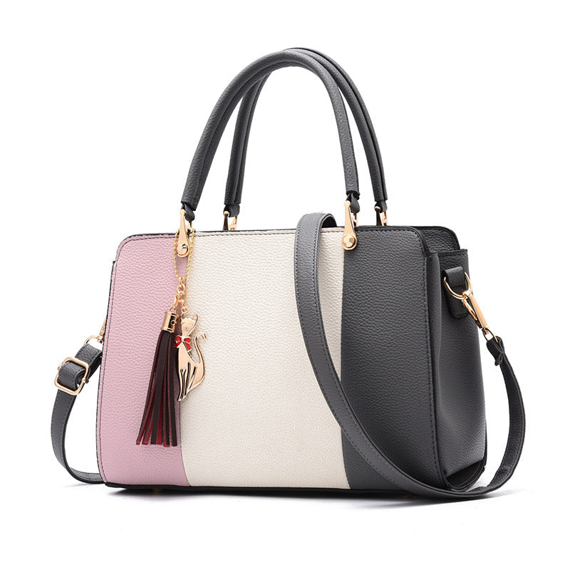 Contrasting color handbag Pi-Mart