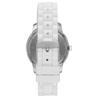Time & Tru Women's Wristwatch: Silver Case, White Bezel, Easy Read Dial, Silicone Strap (FMDOTT014) EasyOptionXY LLC