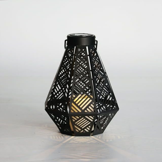 Better Homes & Gardens Powder Coated Solar Outdoor Hanging Lantern