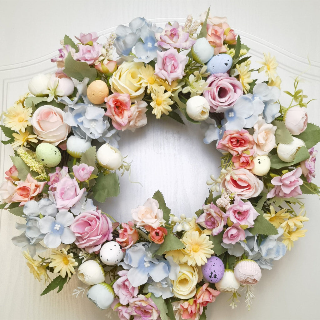 Valentine Easter Rose Tea Bag Hydrangea Wreath Pi-Mart