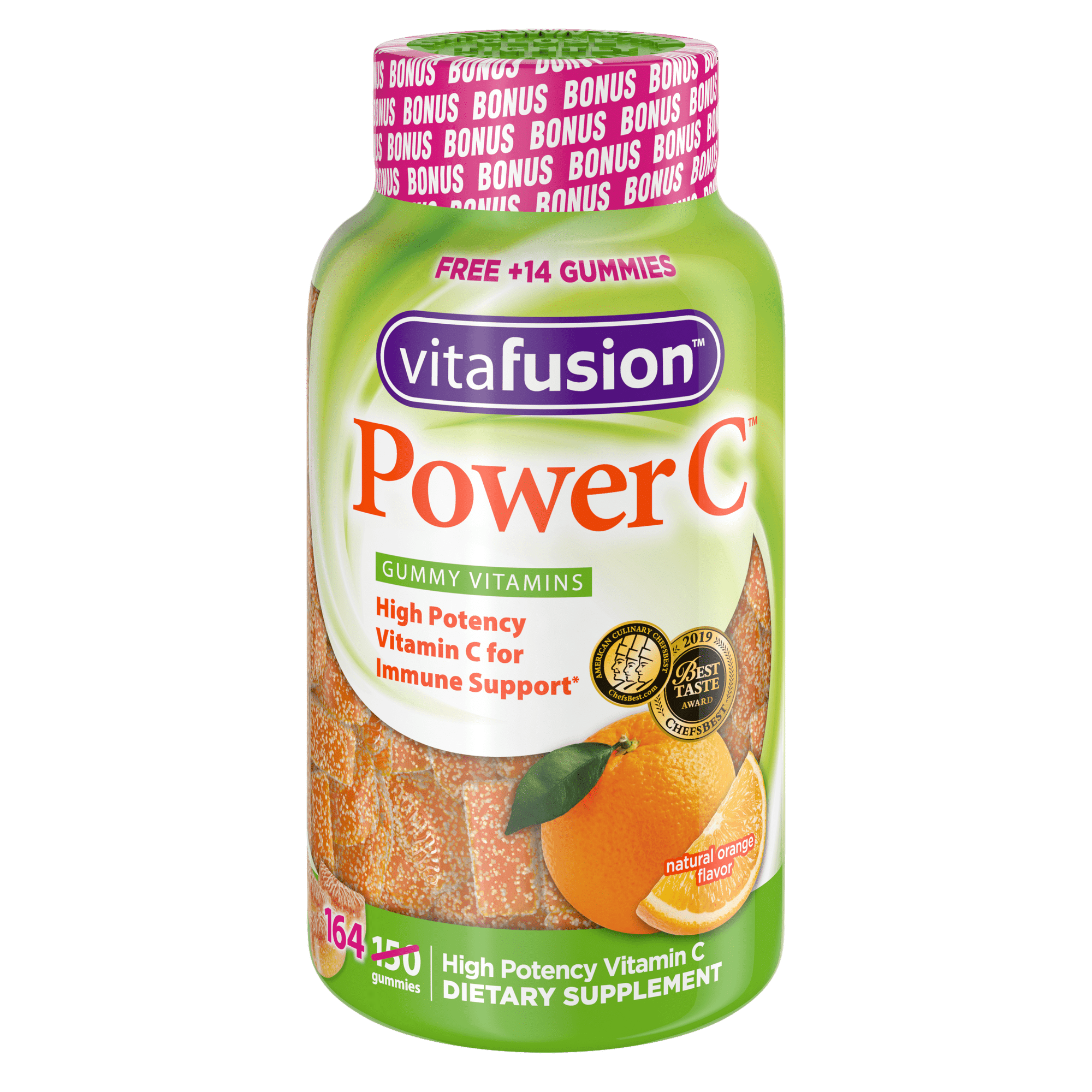 Vitafusion Power C Gummy Vitamin for Immune Support; Orange Flavor; 164 Count EasyOptionXY LLC