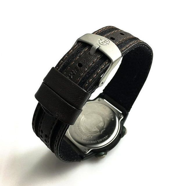 Timex Men's Expedition Digital CAT 39mm Watch ¨C Green Case with Black & Brown Fabric & Leather Strap EasyOptionXY LLC