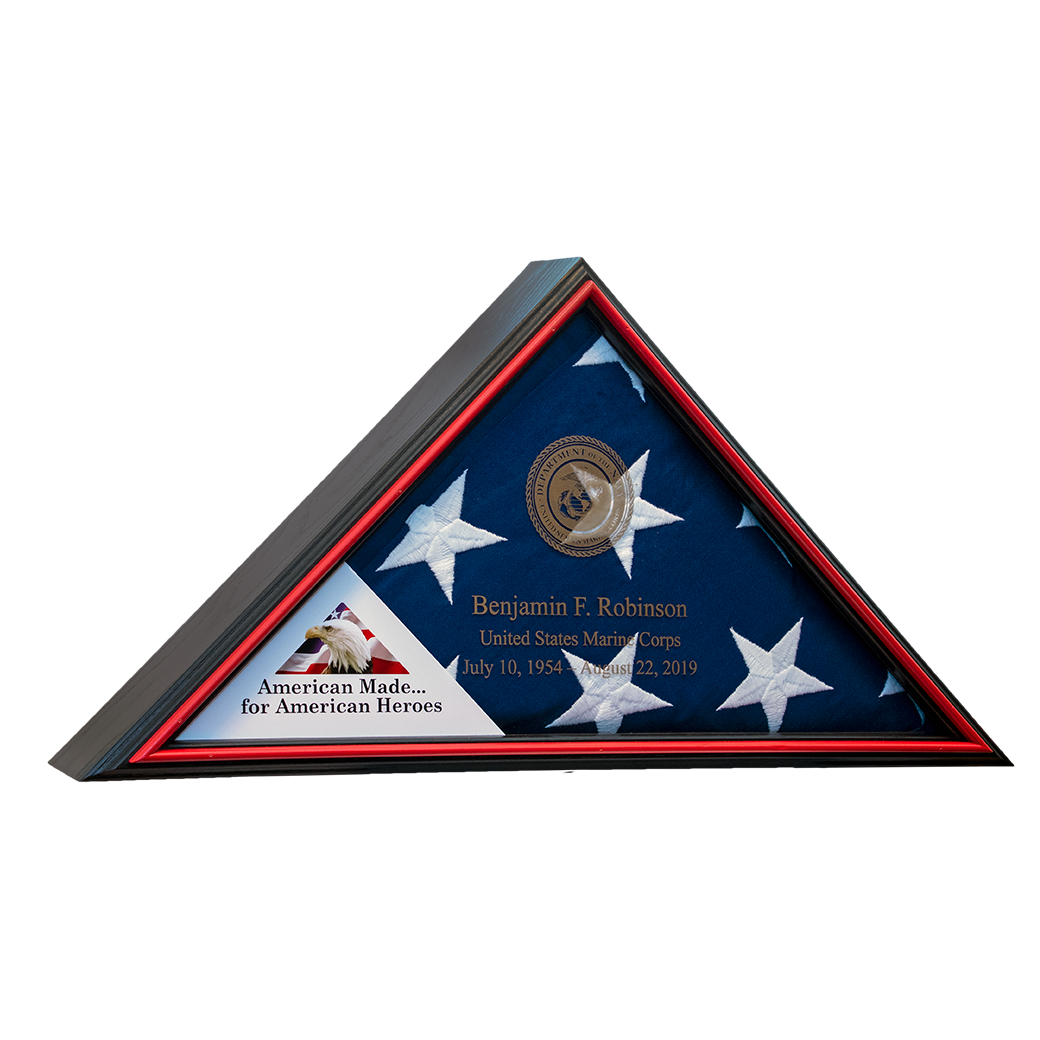Tributary Flag Case - Army Flag Display Case The Military Gift Store