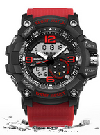 NEW Sport Analog-Digital Watch For Men and Woman  Waterresistant 50M Professional Waterproof Quartz Large Dial Military Wristwatches  With Night Mode - SJB-DIAMOND ELITES