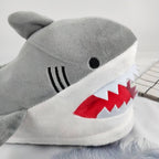 Warm Shark Womens Home Slippers Fashion Plush Winter Funny Elegant Women Slippers Cute Cartoon Shark Indoor Warm Home Cotton Slippers