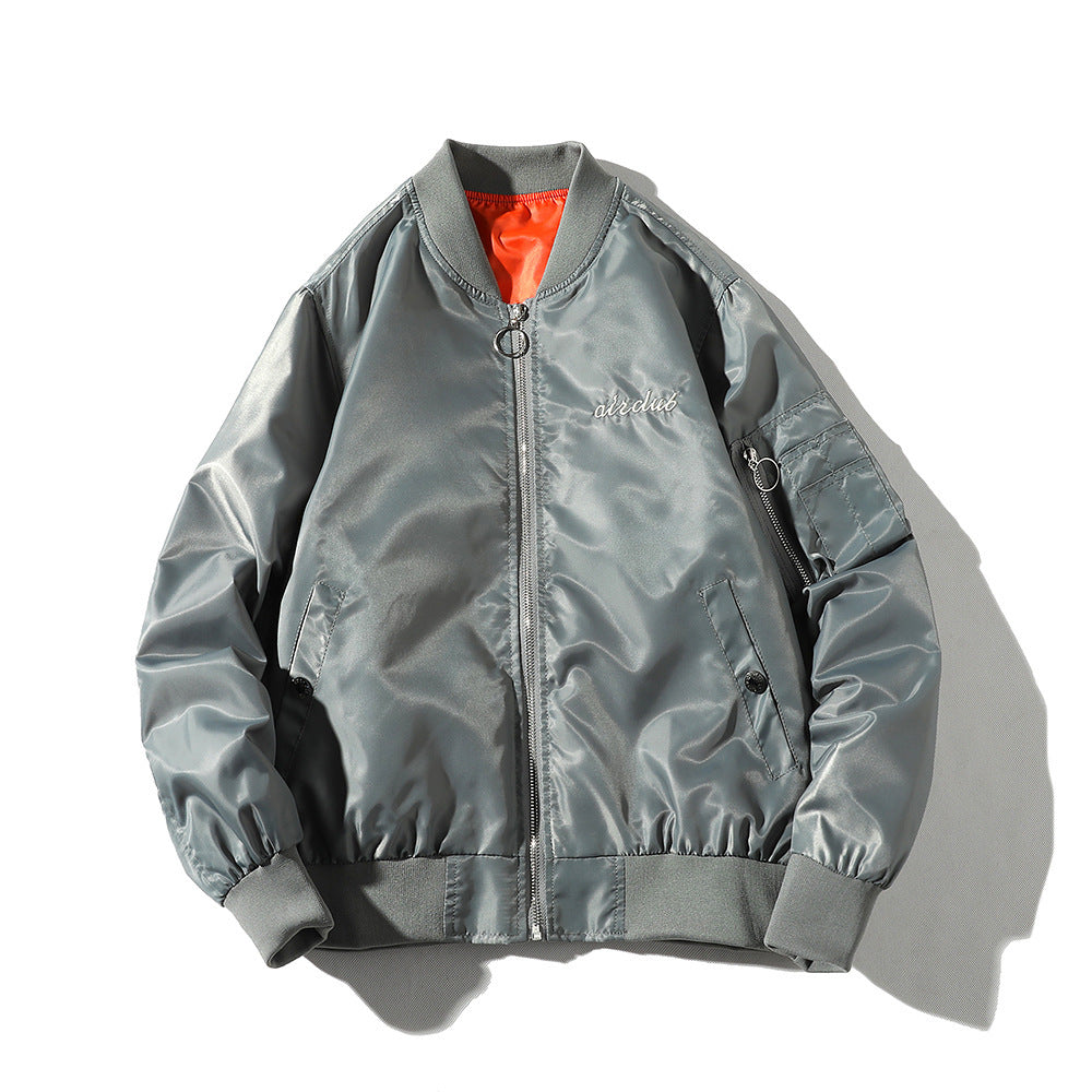 Bomber Jacket Men's Embroidered Baseball Uniform Pi-Mart