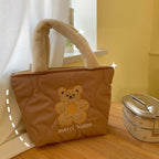 Plush Puffy Cotton Handbag Cute Rabbit Handbag Pi-Mart