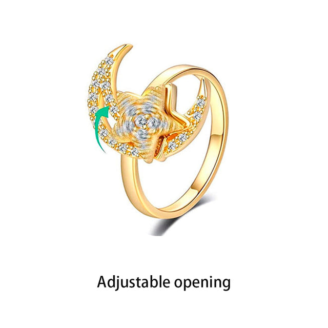 Rotating Four-Leaf Ring - SJB-DIAMOND ELITES