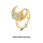 Rotating Four-Leaf Ring - SJB-DIAMOND ELITES